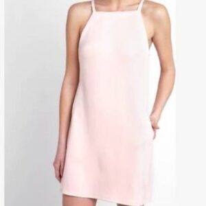 JACK by BB Dakota Women Pink Square Neck Ultra Suede Mini Dress Size M